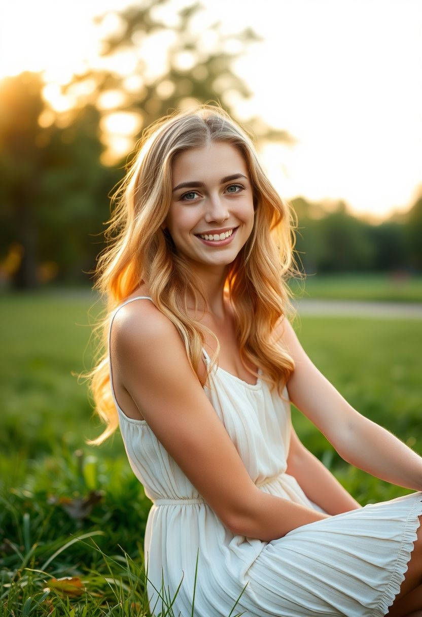 Elena Voss wellness moment in natural setting