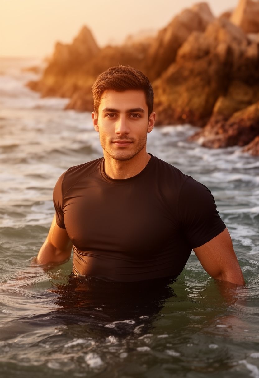 Marco Silva ocean swimming Atlantic